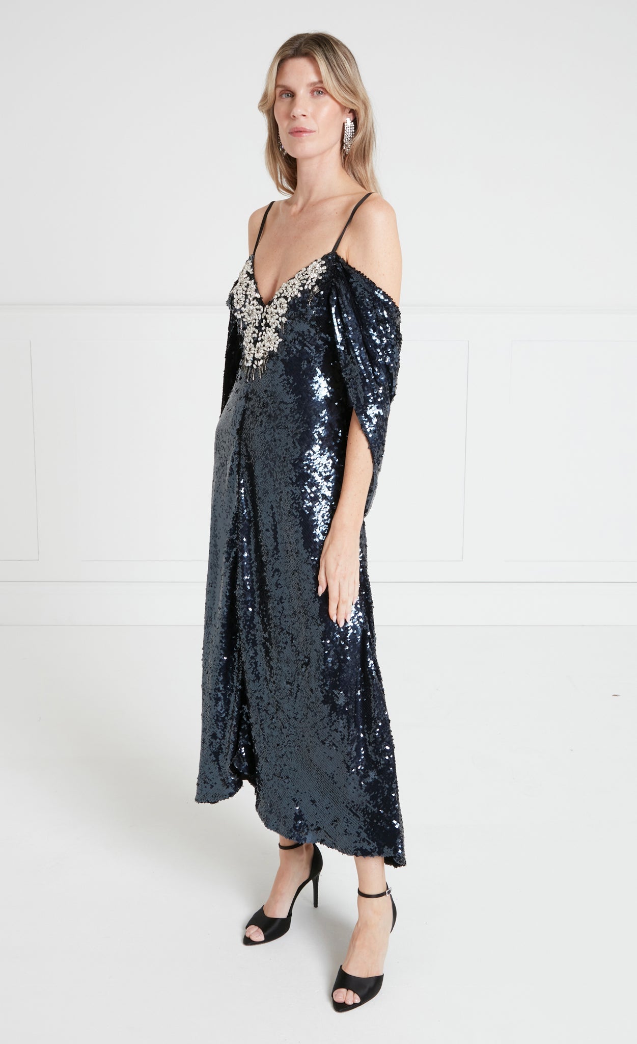 Salma Strappy Dress - Midnight
