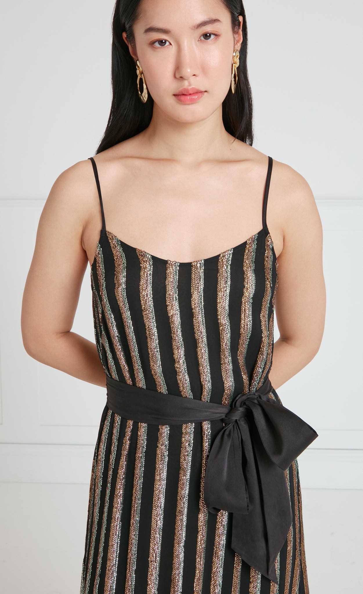 Selena Slip Dress - Black
